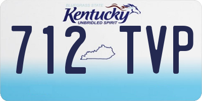 KY license plate 712TVP