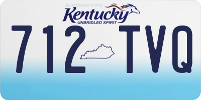 KY license plate 712TVQ