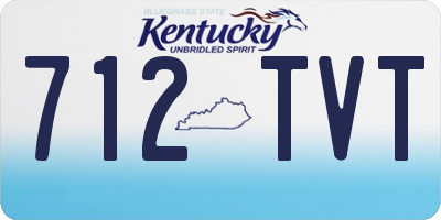 KY license plate 712TVT