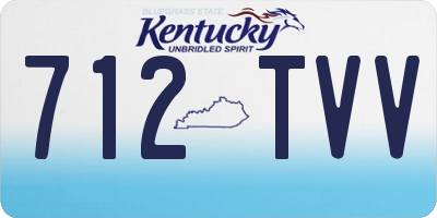 KY license plate 712TVV
