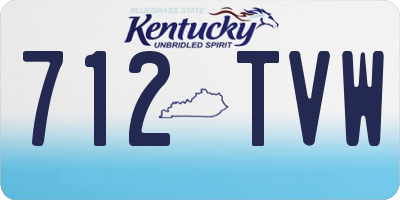 KY license plate 712TVW