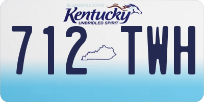 KY license plate 712TWH