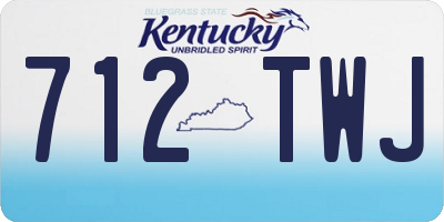 KY license plate 712TWJ