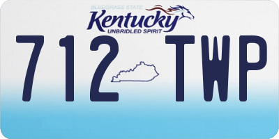 KY license plate 712TWP