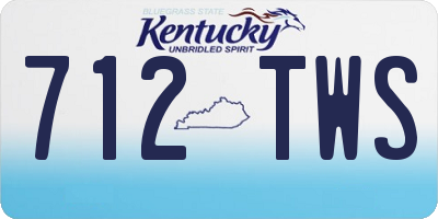 KY license plate 712TWS