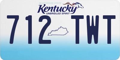 KY license plate 712TWT