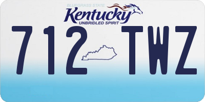 KY license plate 712TWZ