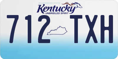 KY license plate 712TXH