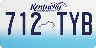 KY license plate 712TYB