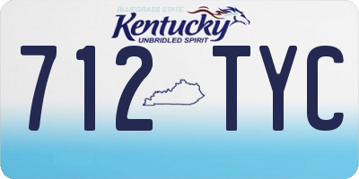 KY license plate 712TYC