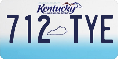 KY license plate 712TYE