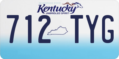 KY license plate 712TYG