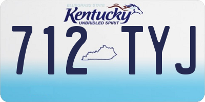 KY license plate 712TYJ