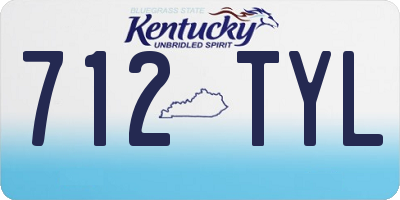 KY license plate 712TYL