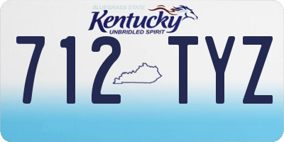 KY license plate 712TYZ