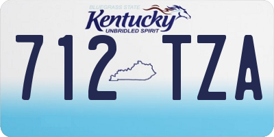 KY license plate 712TZA