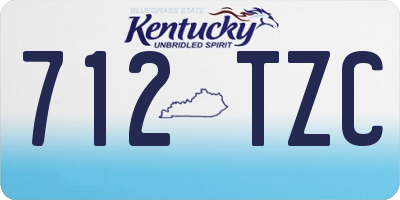 KY license plate 712TZC