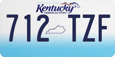 KY license plate 712TZF