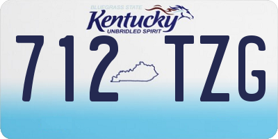 KY license plate 712TZG