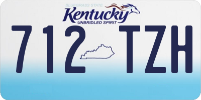 KY license plate 712TZH