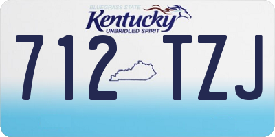 KY license plate 712TZJ