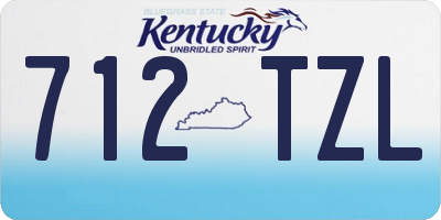 KY license plate 712TZL