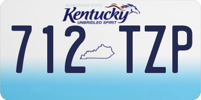 KY license plate 712TZP