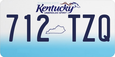 KY license plate 712TZQ