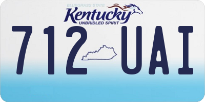 KY license plate 712UAI