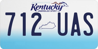 KY license plate 712UAS