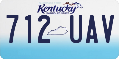KY license plate 712UAV