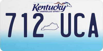 KY license plate 712UCA