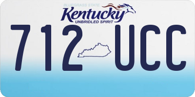 KY license plate 712UCC