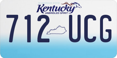 KY license plate 712UCG