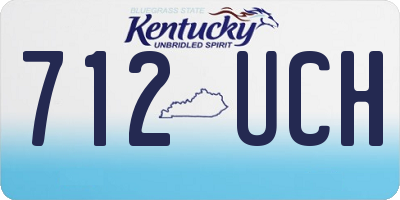 KY license plate 712UCH