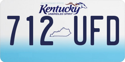 KY license plate 712UFD