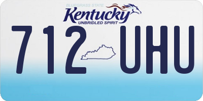 KY license plate 712UHU
