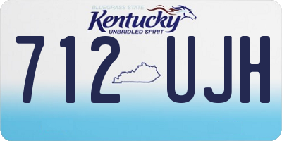 KY license plate 712UJH