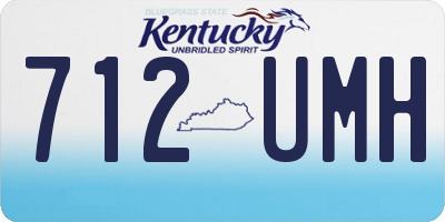 KY license plate 712UMH