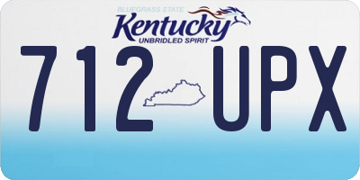 KY license plate 712UPX
