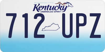 KY license plate 712UPZ