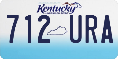 KY license plate 712URA