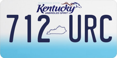 KY license plate 712URC