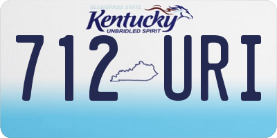 KY license plate 712URI