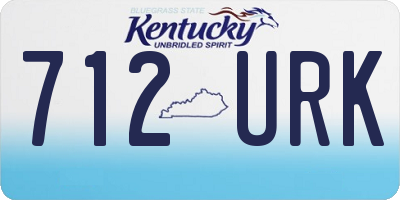 KY license plate 712URK