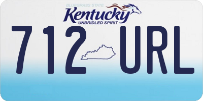 KY license plate 712URL