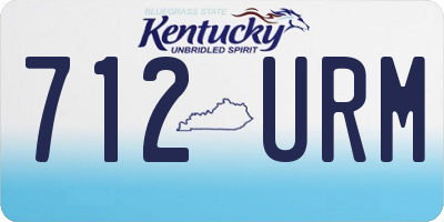 KY license plate 712URM