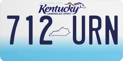 KY license plate 712URN
