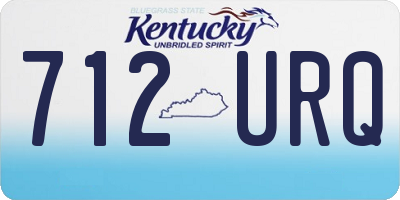 KY license plate 712URQ