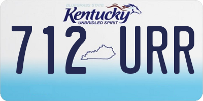 KY license plate 712URR